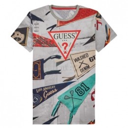 T-shirtKorteMouwGuessFLAGPRINT