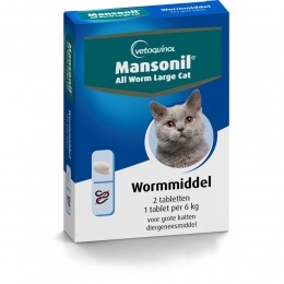 MansonilAllWormOntwormingTablettenKatvanaf6kg2stuks