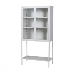 NestlivingClaesMetalenVitrinekastmetGlazenDeuren-B75cm-