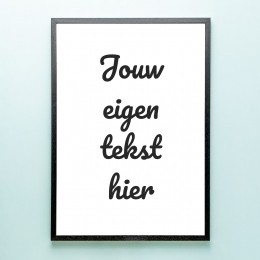 GepersonaliseerdepostermeteigentekstA2formaat