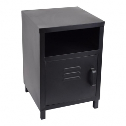 LOFT42MiraIndustrieelNachtkastje-Metaal-Zwart-51x35x35