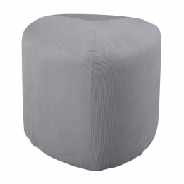 VentureHomePoefPeg46x46x41cmribfluweelgrijs