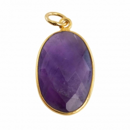 EdelsteenHangerOvaalSpiritualiteit-Amethist-925Zilver