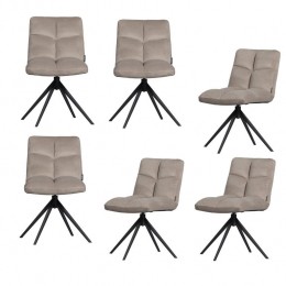 WOOODVinnyDraaistoelen-Velvet-Zand-Setvan6
