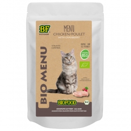 BFPetfoodBiofoodKatOrganicKipMenu100gr