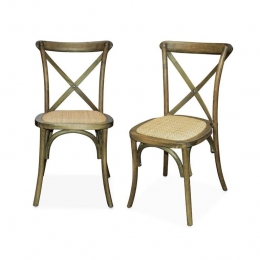 sweeek-Vintagehoutenbistrostoelsetvan2