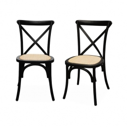 sweeek-Vintagehoutenbistrostoelsetvan2