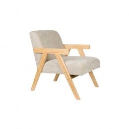 HousecraftLivingPanaderoFauteuilmetarmleuningHoutNaturelBeige