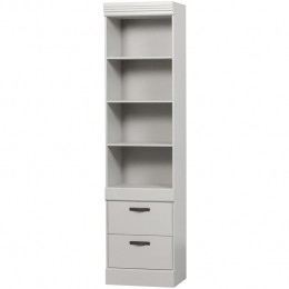 WOOODBoldBoekenkast-Grenen-Sneeuwwit-215x54x43