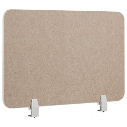 Beliani-SPLIT-Bureauscherm-Beige-50x80cm-Polyester