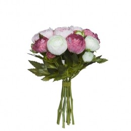 MicaDecorationsRanonkelsKunstbloemenBoeket-H22x19cm-Roze