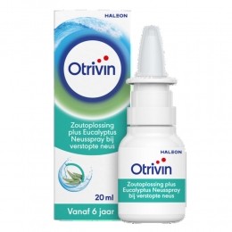 2xOtrivinZoutoplossingPlusEucalyptusNeusspray20ml