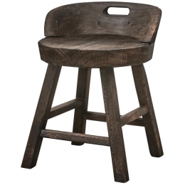 WOOODRosalieKrukStoel-Hout-Donkerbruin-57x43x43