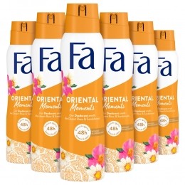 6xFaDeodorantSprayOrientalMoments150ml