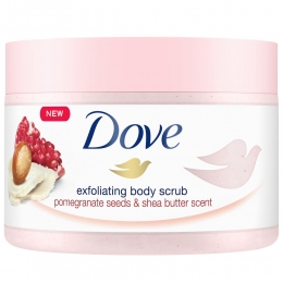 4xDoveBodyScrubPomegranateSheabutter225ml