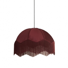 LightLivingLightlivingHanglamp50x38cmMALACIAvelvetbordeaux