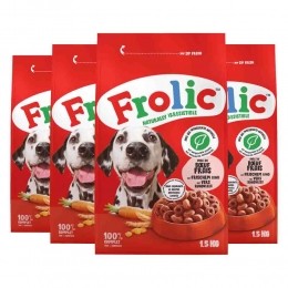 4xFrolicHondenvoerDroogRund15kg