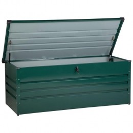 Beliani-CEBROSAL-Kussenbox-Groen-Staal