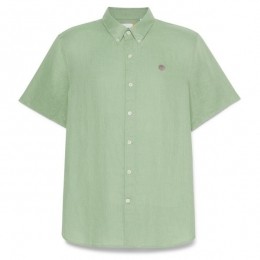 Timberland-MillBrookLinenShortSleeveShirt-OverhemdmaatXLgroen