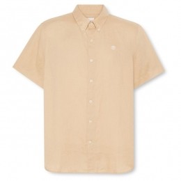 Timberland-MillBrookLinenShortSleeveShirt-OverhemdmaatLbeige