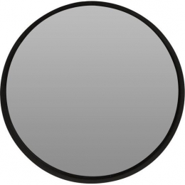 Rondeminimalistischwandspiegelzwart50cm