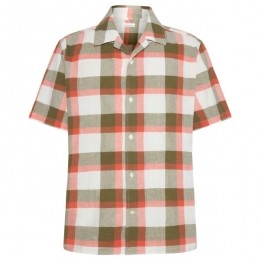 KnowledgeCottonApparel-BoxedFitSSCheckeredShirt-OverhemdmaatLroze