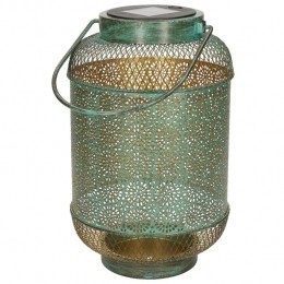 AnnaaposscollectionSolarlantaarn-turquoise-metaal-16x26cm