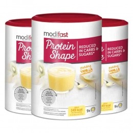 3xModifastProteinShapePuddingVanille405gr