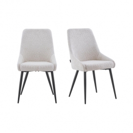 FurnihausEetkamerstoelOscarBoucleBeigeSetvan2