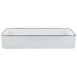 Beliani-XERT-Wastafel-Wit-61x35cm-Keramiek