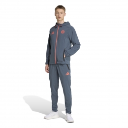 adidasBayernMnchenVisTechTrainingspakFull-Zip2025-2026DonkergrijsOranje