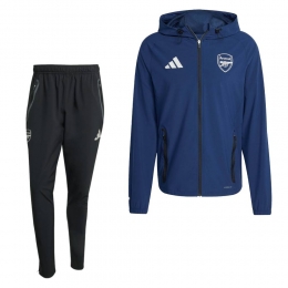 adidasArsenalVisTechTrainingspakFull-Zip2025-2026DonkerblauwZwartWit