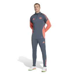 adidasBayernMnchenTrainingspak14-Zip2025-2026DonkergrijsOranje