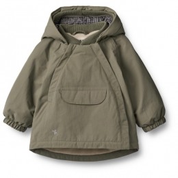 WHEAT-KidsJackeSaschaTech-Winterjackmaat74olijfgroen