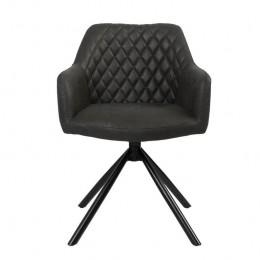 Bronx71IndustrileeetkamerstoelDexzwarteco-leer-Eetkamerstoelen