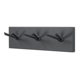 SpinderDesignPullWandkapstok-6Haken-Zwart