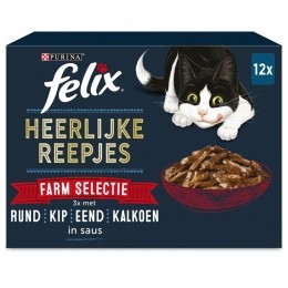 4xFelixHeerlijkeReepjesSelectieFarm12x80gr