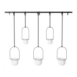 UmbraTrifloraHangendeBloempotten-Setvan5-Wit