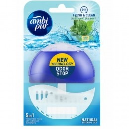 12xAmbiPurToiletblokStarterkit5in1FreshWaterMint