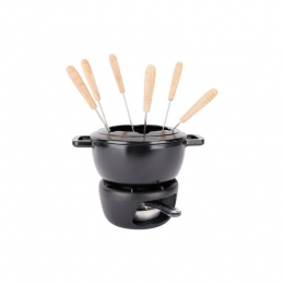 CosyTrendyFonduesetFontesticGietijzerBlack-18cm