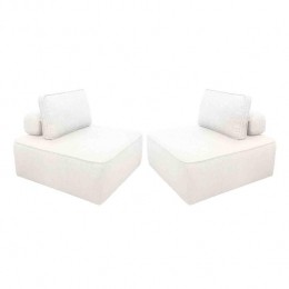 sweeek-Fauteuilsbouclstof1zitplaatssetvan2