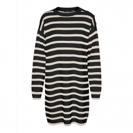 VeroModaSabaLongSleeveO-neckButtonDress