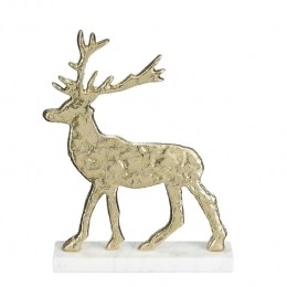 MicaDecorationsKerstdecoratieHert-L20xB5xH27cm-Champagne
