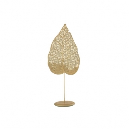 T-lichthouderMetaalGoud185x13xh495Cm
