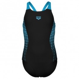 Arena-GirlsOpeningsSwimsuitVBack-Badpakmaat140zwart