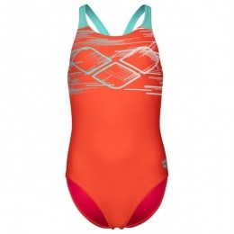 Arena-GirlsPastimeSwimsuitVBack-Badpakmaat140rood