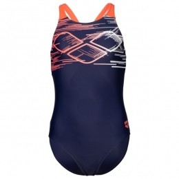 Arena-GirlsPastimeSwimsuitVBack-Badpakmaat140blauw