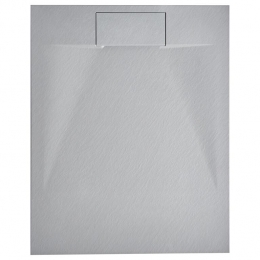 Beliani-AZZURRO-Douchebak-Grijs-100x80x3cm-SMCkunststof