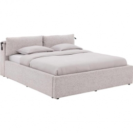 GoossensBedframeMistyStorage-140x210-Stofgemeleerdgrof