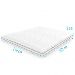 KoudschuimTopdekmatrastopper160x210dikte9cm